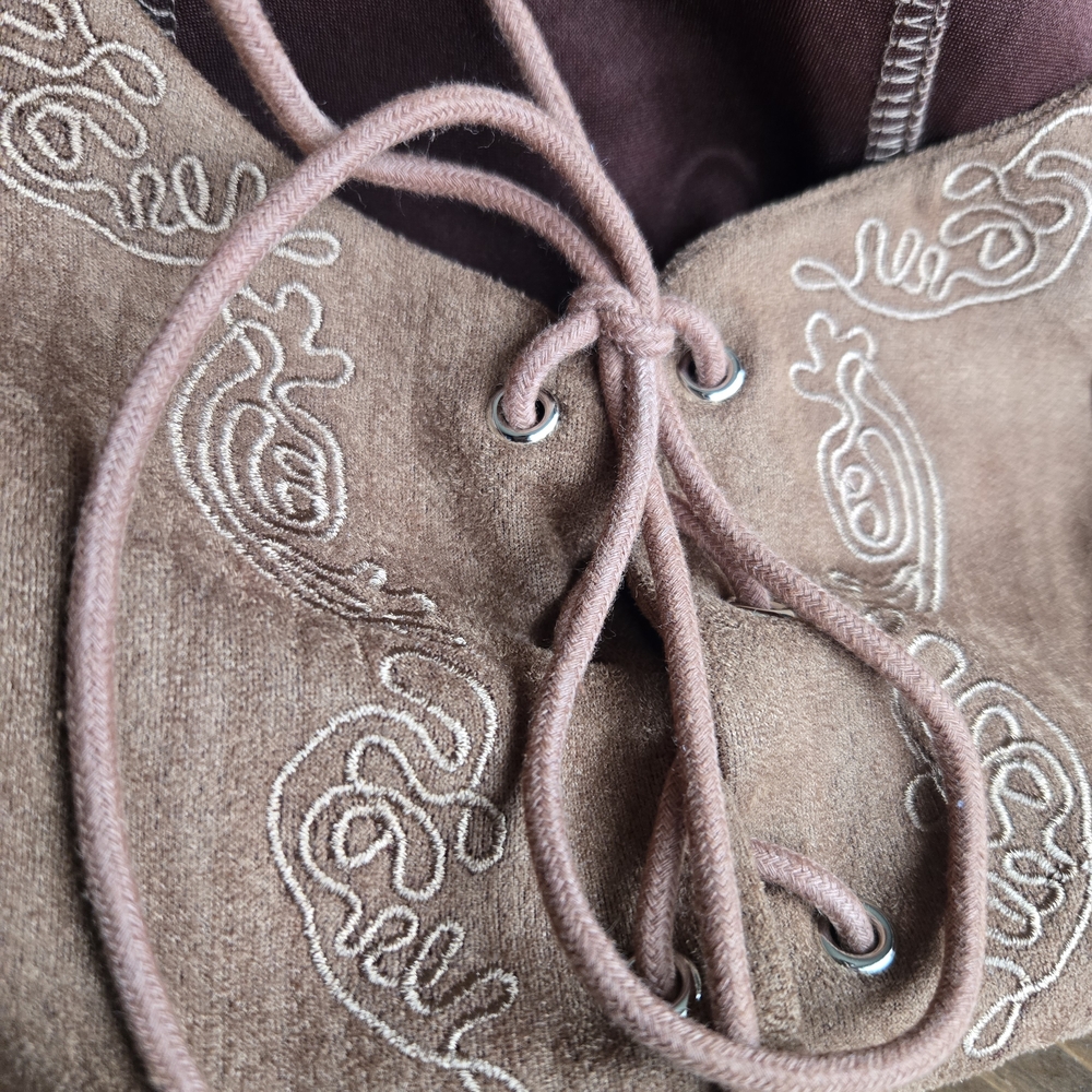 NWT Westfade Faux Suede Lace-Up Western Vest | Brown Boho Cowgirl Top - Picture 6 of 6